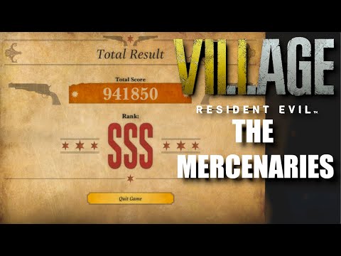 HOW TO GET SSS RANK IN RESIDENT EVIL VILLAGE MERCENARIES (UNLOCK LIGHTSABER)
