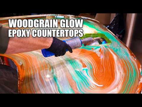 Wood Grain Epoxy on Countertops Artistic Technique
