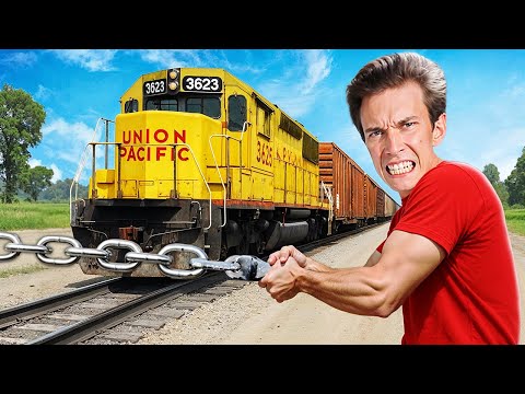 I Tried to STOP a TRAIN at FULL SPEED! (BeamNG.drive)