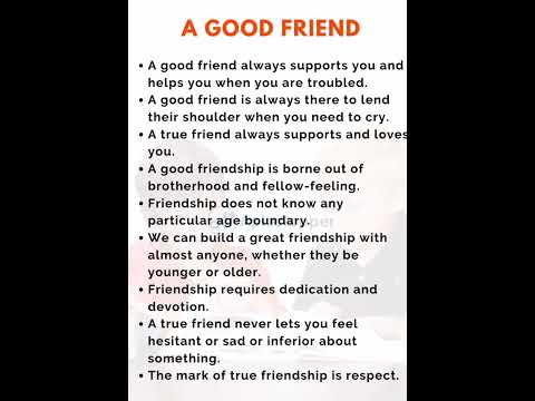 English essay on good friend| short essay on good friend|