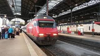 🇨🇭 UltraHD 4K RE 460 069 mit Zug IR 2463 Basel SBB - Luzern