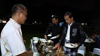 Sambut Tahun Baru 2019, Jokowi Makan Malam Bersama Paspampres dan Karyawan di Istana Bogor