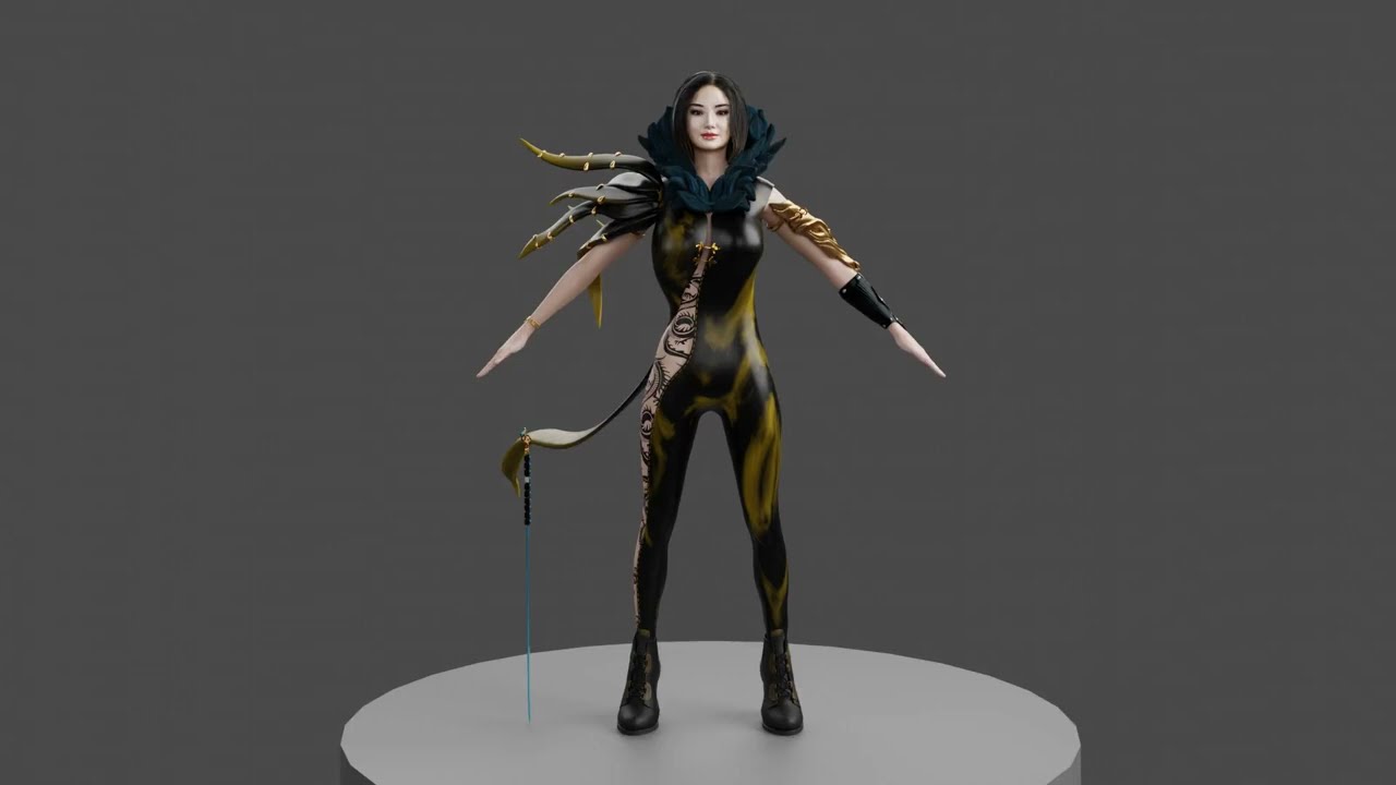 Jinsoyun from Blade and Soul Fan Art 3D Model