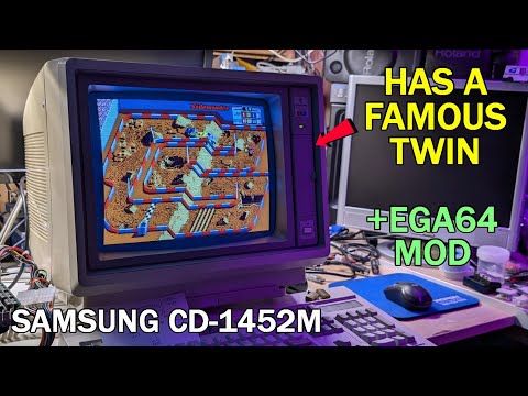 This monitor is the same as the IBM 5154 EGA monitor! (Samsung CD-1452M)