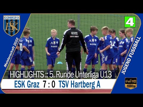 🟡 Unterliga U13 ⚽️ ESK Graz 🆚 TSV Hartberg A