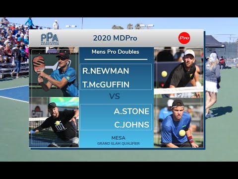 2020 PPA Mesa Qualifier MDPro Bronze medal Tyson McGuffin/Riley Newman v Adam Stone/Collin Johns
