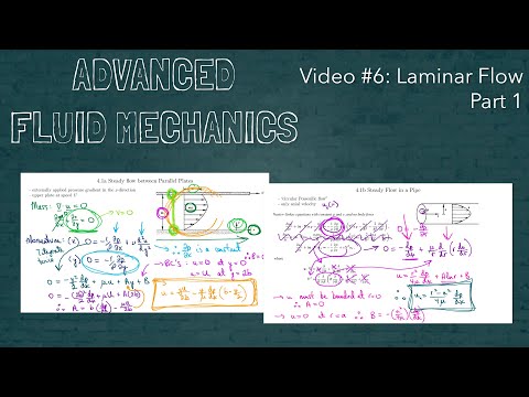 Advanced Fluid Mechanics - Video #6 - Laminar Flow 1