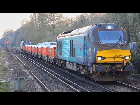 6Z95 wool winfrith sidings - Crewe coal sidings 68017 + 68016 24/03/22