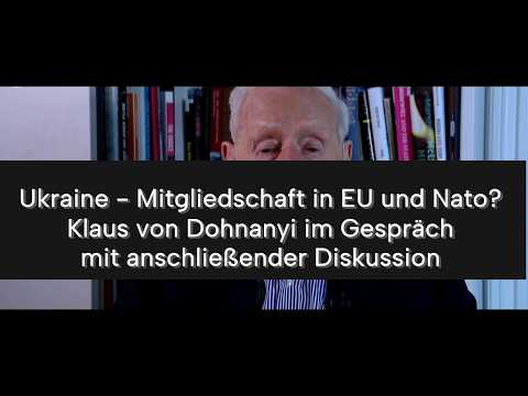 #Ukraine - Mitglied in EU+Nato? Klaus von Dohnanyi (SPD) im Gespräch mit anschließender Diskussion Video-Thumbnail von YouTube