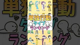 【16TYPE】単独行動ランキング #mbti #16パーソナリティ #shorts #ランキング