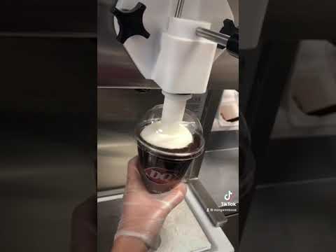 Making a frozen hot chocolate at Dairy Queen #shorts || morgannbook
