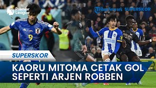 Leicester Vs Brighton, Kaoru Mitoma Cetak Gol seperti Gaya Arjen Robben dengan Kaki Kanan
