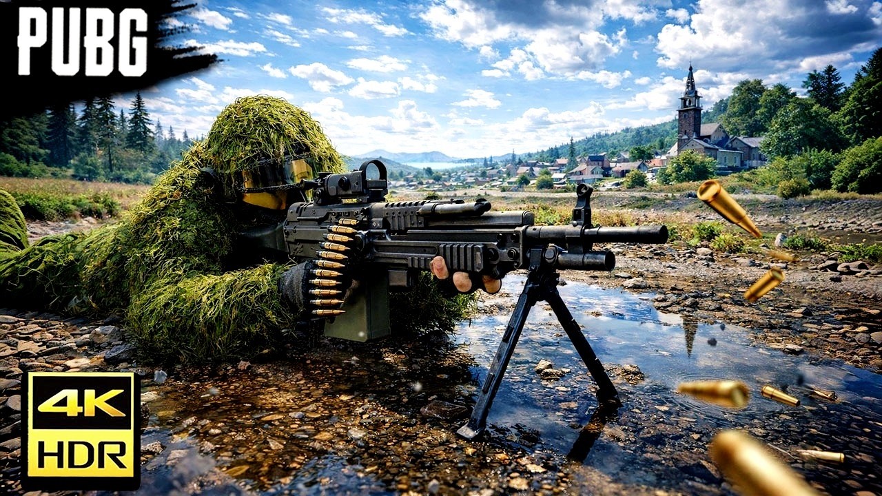 Empecé a usar la M249 en PUBG PC 🥰 GAMEPLAY graficos al MAXIMO ultra REALISTAS