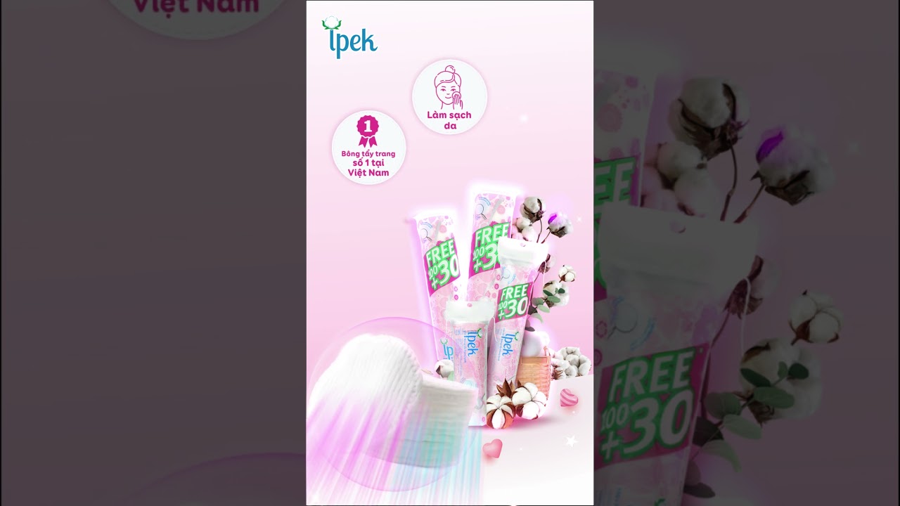 Ipek 100% Cotton - Bông mềm mịn, dập viền chắc