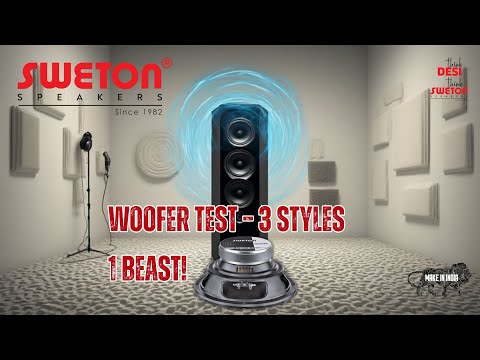 Sweton 10” 120WT Woofer Full Test | Pure Woofer, 6dB & 12dB Network Sound Demo @SwetonSpeakers 