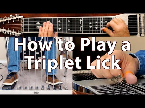 How to Play a Triplet Lick | Pedal Steel Guitar Lesson