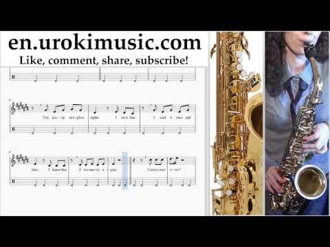 Saxophone lessons (Alto) Imagine Dragons - Start Over Sheet Music Tutorial Part#2 um-i352