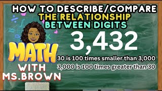 HOW TO DESCRIBE RELATIONSHIPS BETWEEN DIGITS | GRADE 4-6