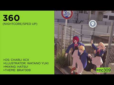 [8D] Nightcore/Sped Up - 360 #brat #spedupaudios | I'm everywhere, I'm so Julia~