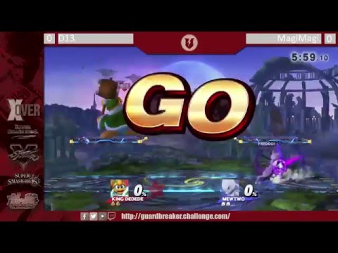 Smash 4: X-Over -  D13 (DeDeDe) vs MagiMagi (Mewtwo) - Winners Side