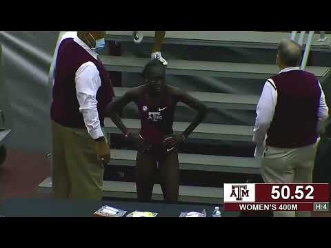 W 400m - Athing Mu (USA) - 50.52 - College Station (USA) - 2021 - World Junior Indoor Record