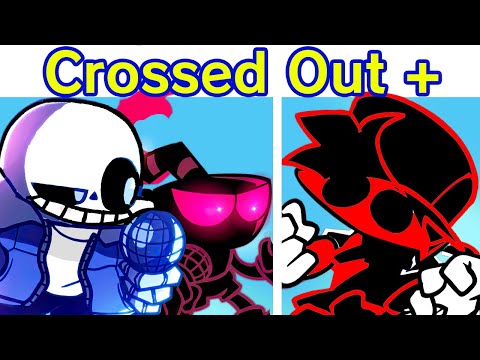 Friday Night Funkin' VS Indie Cross Plus - Crossed Out + (Nightmare: Cuphead Sans Bendy/FNF Mod)
