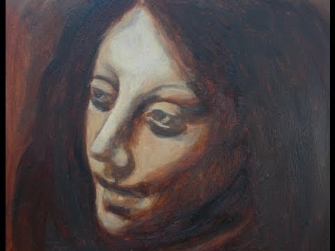 Underpainting a Portrait from Da Vinci's The Virgin of the Rocks