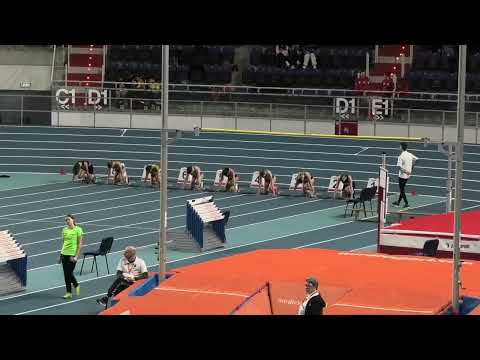 60m kobiet U20 bieg 1 - Toruń 20240120