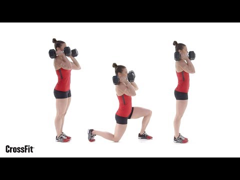 The Dumbbell Front Rack Lunge