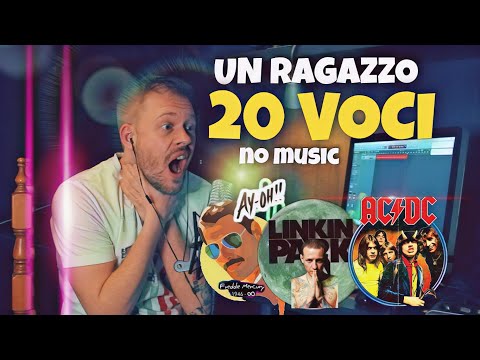 UN RAGAZZO CHE IMITA 20 VOCI (QUEEN, AC/DC, LINKIN PARK)