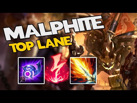 Malphite Wild Rift Gameplay, Runes, & Build - NO SKILL needed