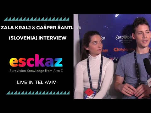 ESCKAZ in Tel Aviv: Zala Kralj & Gašper Šantl (Slovenia) interview