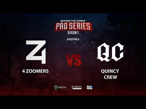 4 Zoomers vs Quincy Crew, BTS Pro Series 3: Americas, bo2, game 2 [4ce]