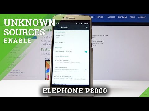 How to Allow App Installation in ELEPHONE P8000 - Unknown Sources