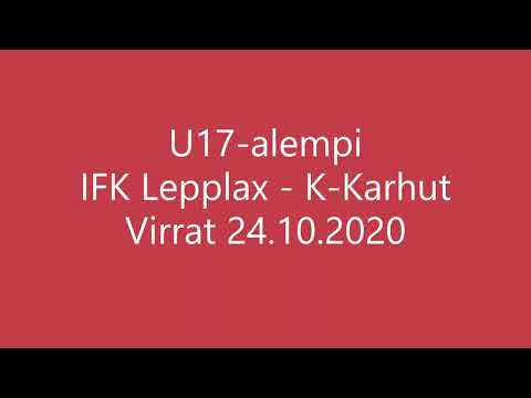 U17 alempi, IFK Lepplax - K-Karhut, 24.10.2020 Virrat