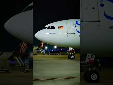 SriLankan Airlines.Aircraft: Airbus A330-300#srilankan #shorts #aviation #airbus #night
