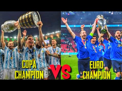 Copa America Champion 2021 vs Euro Champion 2020 ( Match & Goal ) HD | Argentina vs Italy | PES 2021