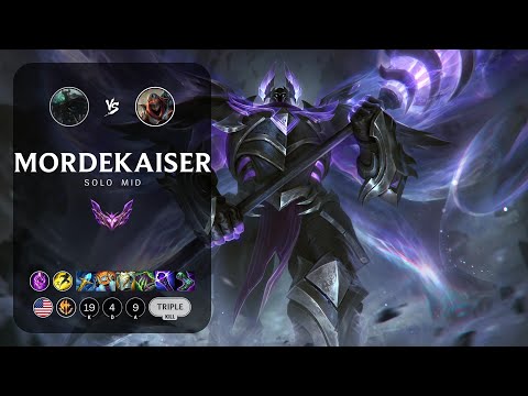 Mordekaiser Mid vs Zed - NA Master Patch 13.12