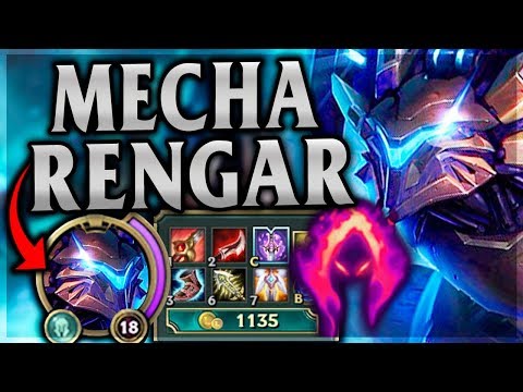 MECHA RENGAR ONE-SHOTS MAKE THE ENEMIES RAGE! Mecha Rengar Jungle - League of Legends Commentary