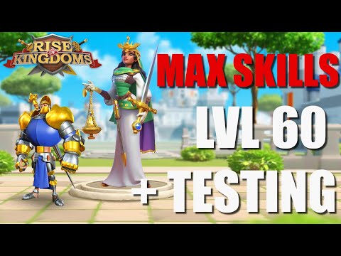 MAX SKILLS - LvL 60 and testings - Zenobia Commander Spotlight - Rise of Kingdoms