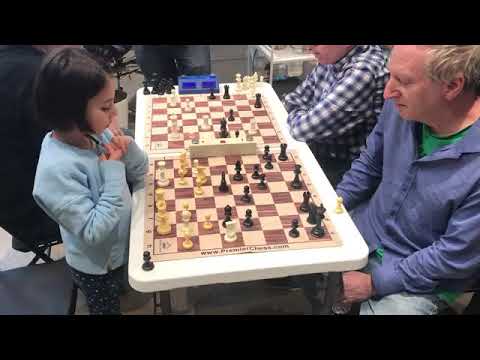 Serena Cuellar USCF 500 vs GM Michael Rohde USCF 2550, Christmas Party, December 2019