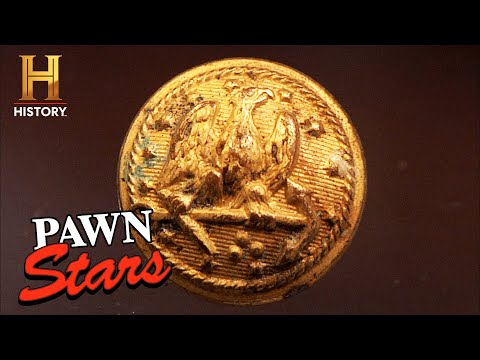 Pawn Stars: Big Bucks For Rare Civil War Buttons (Season 9)