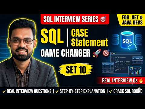 Part 10 Sql Case Statement Sql Interview Preparation Series 2026 Net Java Full Stack Devs