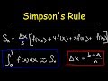 Simpson S Rule Numerical Integration