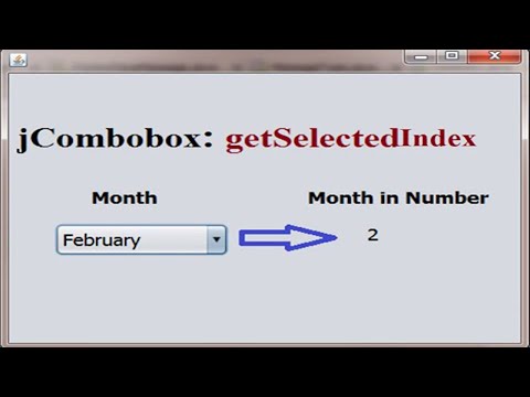 Java Programming Tutorial 67 Jcombobox