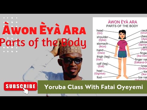 Learn Yoruba - Part of the Body (Àwon Èyà Ara