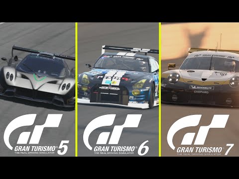 Gran Turismo 7 vs GT6 vs GT5 - Evolution of Daytona International Speedway Early Graphics Comparison