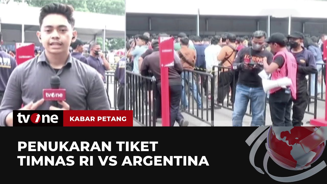 Suasana Penukaran Tiket FIFA Matchday Timnas Indonesia vs Argentina | Kabar Petang tvOne