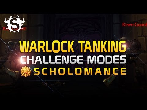 Warlock Tanking Challenge Modes (Gold) - Scholomance