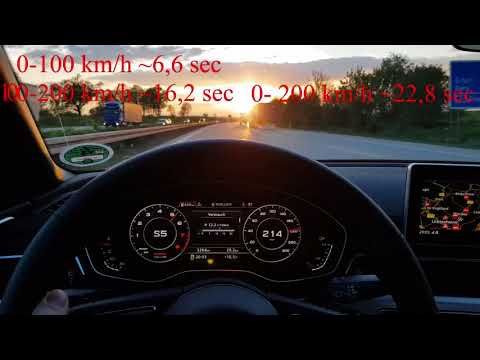 Audi A5 Cabrio 2.0TFSI 252PS FWD S-Tronic Beschleunigung